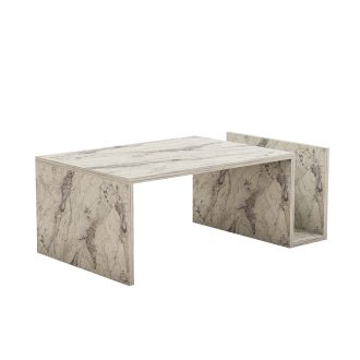 Tavolino da caffè con motivo marmo 86.8x32.4x50cm