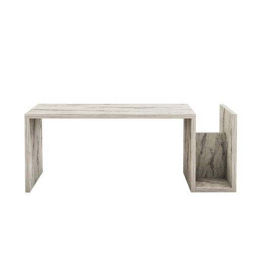 Tavolino da caffè con motivo marmo 86.8x32.4x50cm