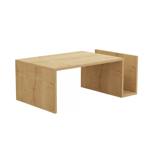 Tavolino da caffè 86,8x32,4x50cm, Rovere