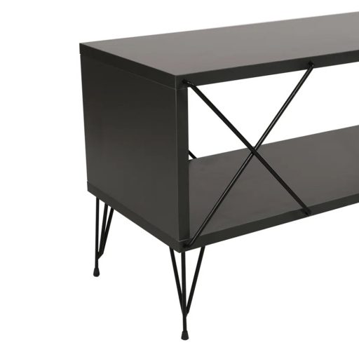 Tavolino da caffè con gambe in metallo 100x40x50cm, Antracite