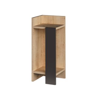 Comodino Sinistro 60x25x27cm Antracite-Oak