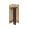 Comodino Sinistro 60x25x27cm Antracite-Oak