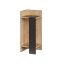 Comodino Sinistro 60x25x27cm Antracite-Oak