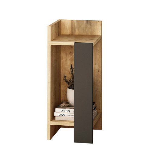 Comodino Sinistro 60x25x27cm Antracite-Oak
