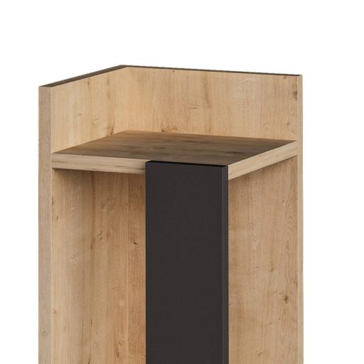 Comodino Sinistro 60x25x27cm Antracite-Oak