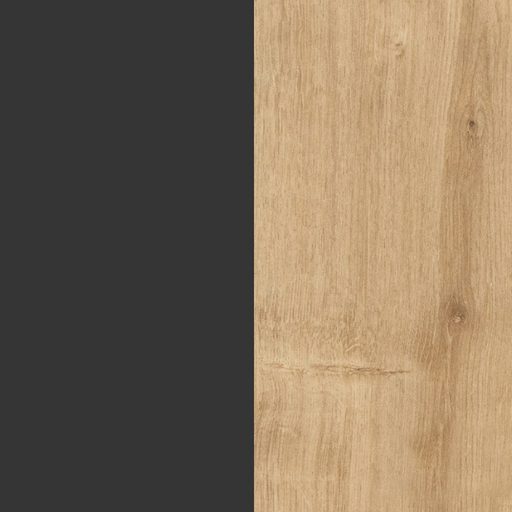 Comodino Sinistro 60x25x27cm Antracite-Oak