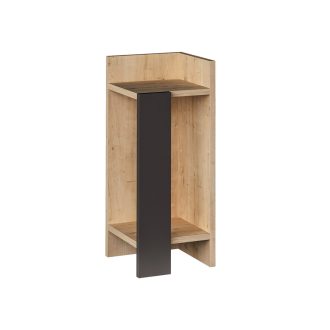 Comodino Destro 60x25x27cm Antracite-Oak