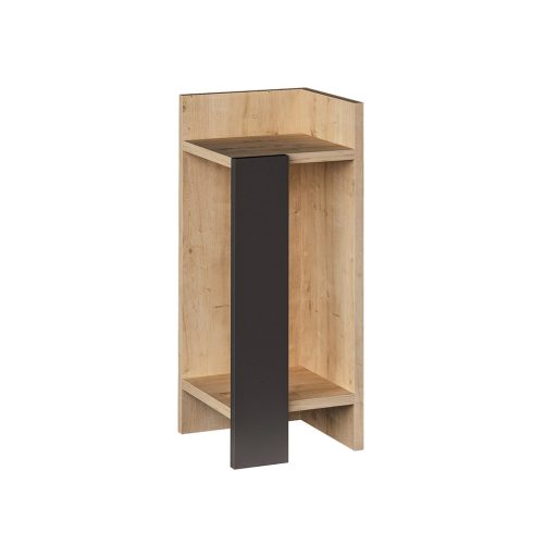 Comodino Destro 60x25x27cm Antracite-Oak