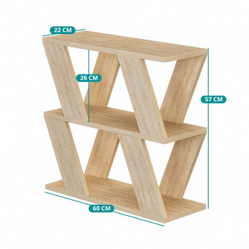 Tavolino Laterale 60x57x22cm, Rovere