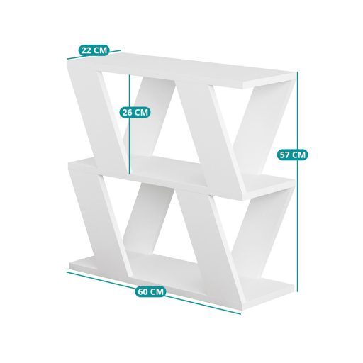 Tavolino Laterale 60x57x22cm, Bianco
