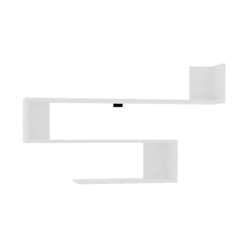 Mensola da Parete 120x71x20cm, Bianca