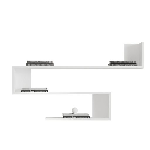 Mensola da Parete 120x71x20cm, Bianca