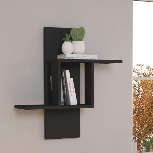 Mensola da Parete 70x64x20cm, Antracite