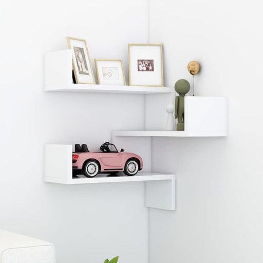 Mensola Angolare 60x90x60cm, Bianca