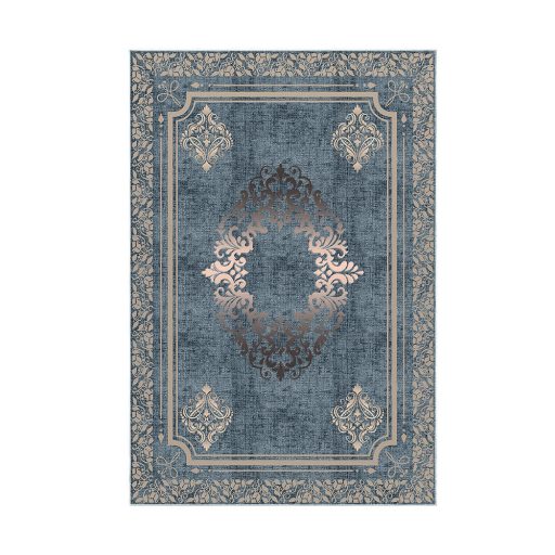 Set di tappeti da bagno 2 pezzi, blu