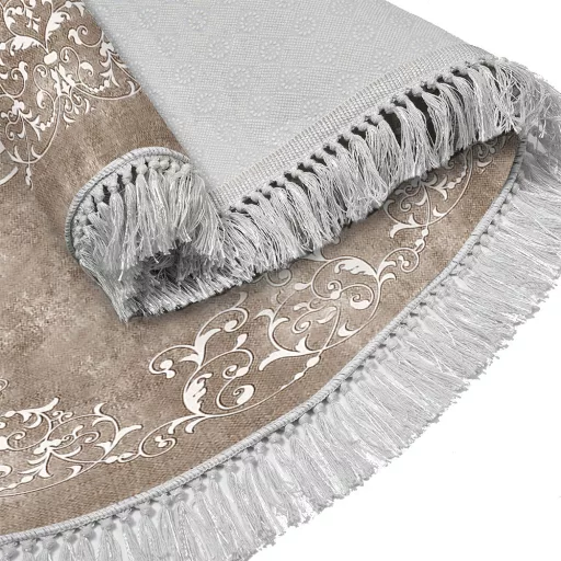 Set di tappeti da bagno 2 pezzi, beige