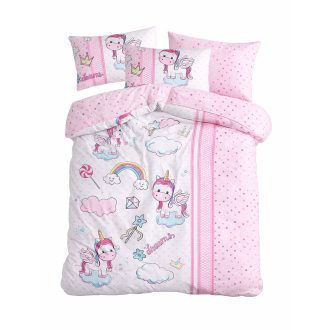 Set di Biancheria per Bambini 100x150cm, Unicorno