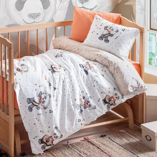 Set di Biancheria per Bambini 100x150cm, Panda