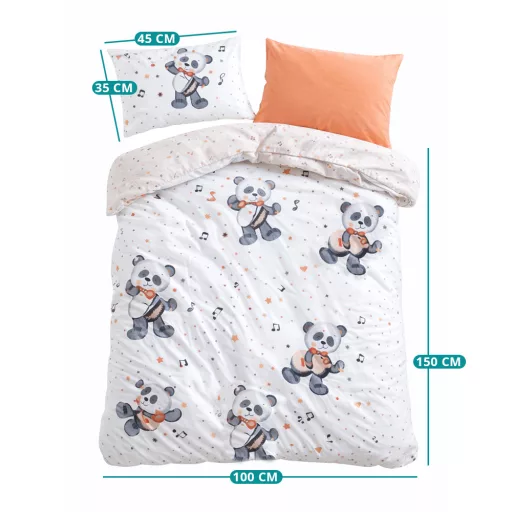 Set di Biancheria per Bambini 100x150cm, Panda