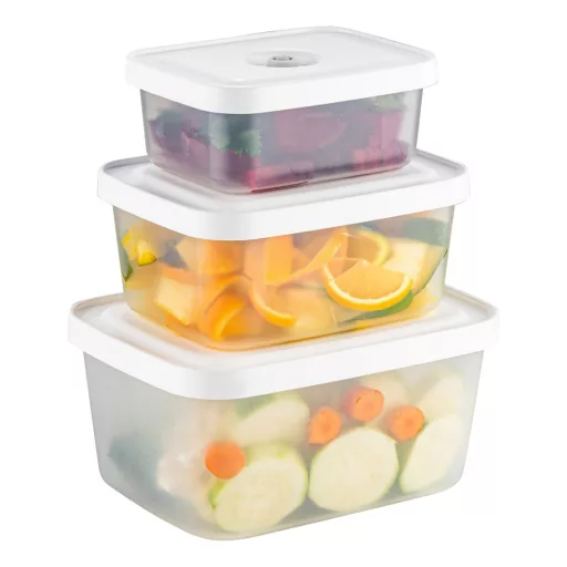 Set di contenitori per alimenti sottovuoto da 6 pezzi con sacchetti e pompa
