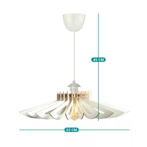 Lampada da Soffitto Elegante Effetto Legno
