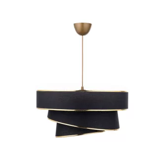 Lampada da Soffitto Spirale, Nero-Oro