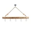 Lampada da soffitto in legno vintage