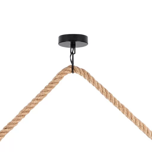 Lampada da soffitto in legno vintage