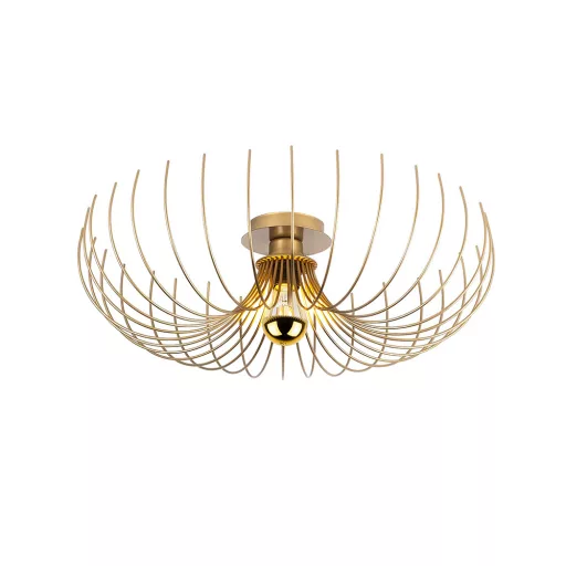 Lampada da Soffitto Moderna in Metallo Dorato