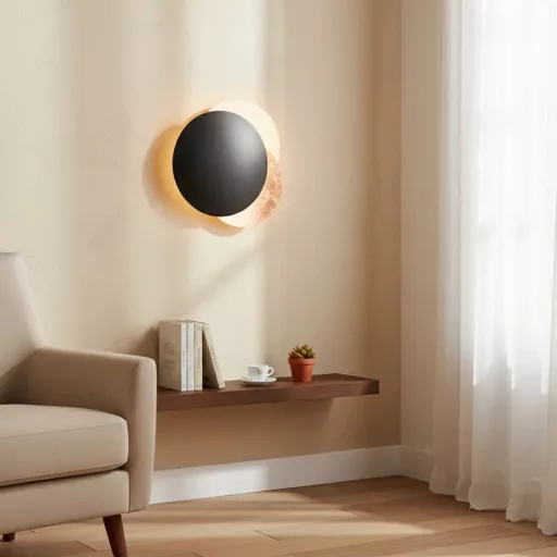 Lampada da parete design Sole–Luna