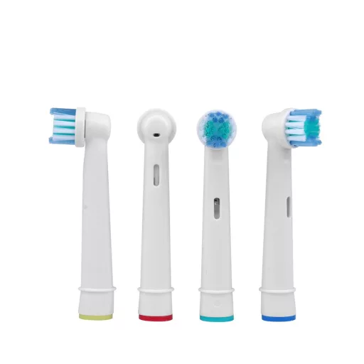 Testine per spazzolino elettrico compatibili 4-Pack con tecnologia rotante-pulsante per Oral-B