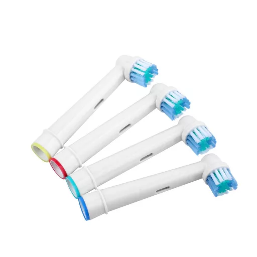 Testine per spazzolino elettrico compatibili 4-Pack con tecnologia rotante-pulsante per Oral-B