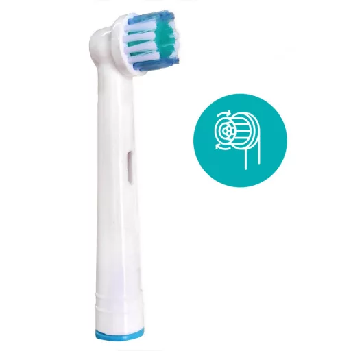 Testine per spazzolino elettrico compatibili 4-Pack con tecnologia rotante-pulsante per Oral-B