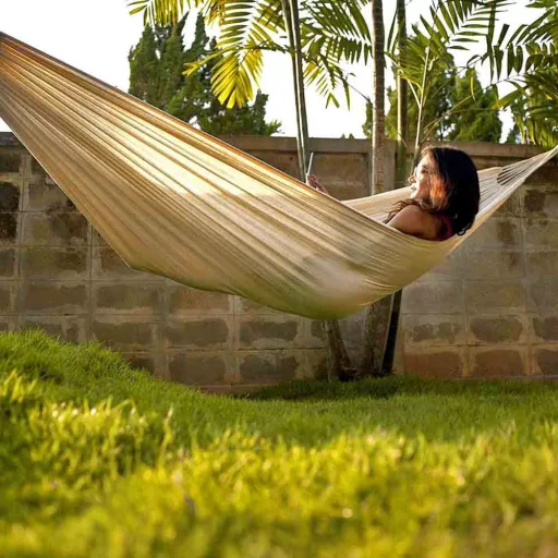 Amaca portatile per 2 persone con borsa di stoccaggio – Ideale per il relax all'aperto e al chiuso
