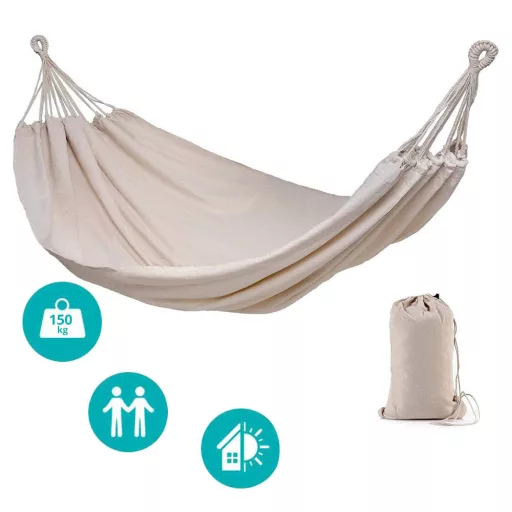 Amaca portatile per 2 persone con borsa di stoccaggio – Ideale per il relax all'aperto e al chiuso