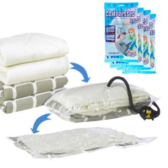   Set di sacchetti sottovuoto da 12 per la conservazione di abbigliamento salvaspazio