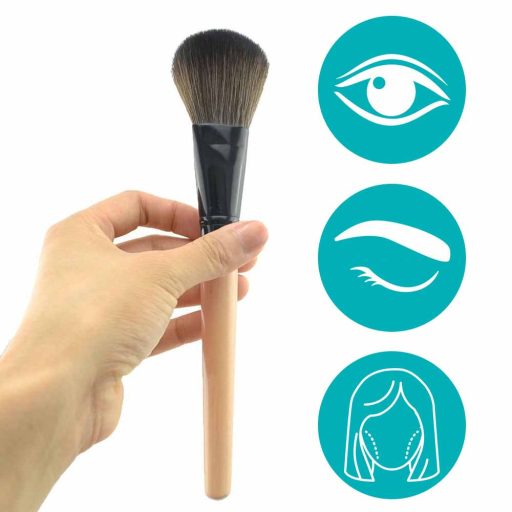 Set di pennelli per trucco da 24 pezzi con setole morbide e astuccio in pelle portatile