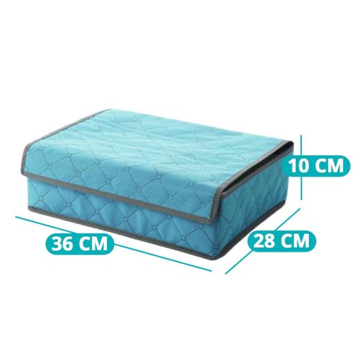 Scatola organizer per biancheria intima con 24 scomparti e zip