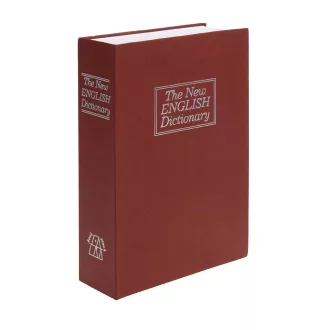   Cassaforte a forma di libro con serratura a chiave - Stoccaggio metallico discreto per casa o ufficio