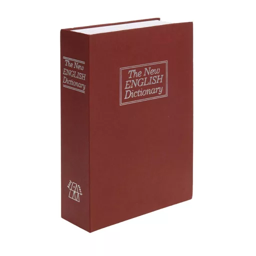 Cassaforte a forma di libro con serratura a chiave - Stoccaggio metallico discreto per casa o ufficio