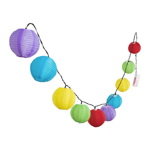 Stringa di lanterne colorate a batteria con 10 LED, 2,1 m
