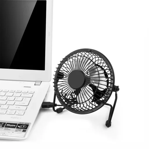 Ventilatore da scrivania USB con angolo regolabile per laptop e PC