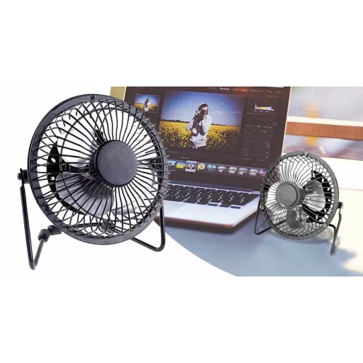 Ventilatore da scrivania USB con angolo regolabile per laptop e PC