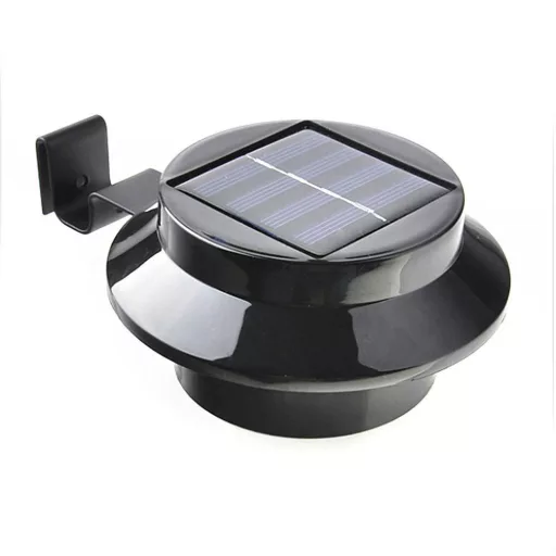 Set di lampade solari da esterno nere a 2 pezzi - impermeabili, senza fili, 8 ore di illuminazione