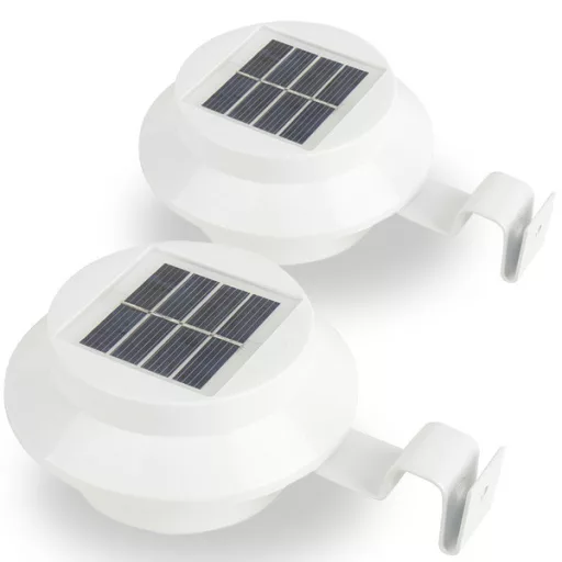 Set di lampade solari da esterno - Bianco, impermeabile, senza fili, illuminazione di 8 ore