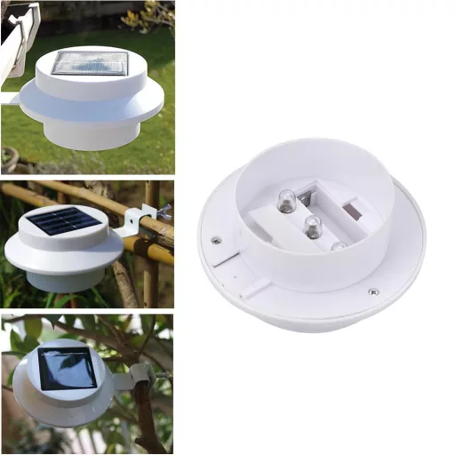 Set di lampade solari da esterno - Bianco, impermeabile, senza fili, illuminazione di 8 ore