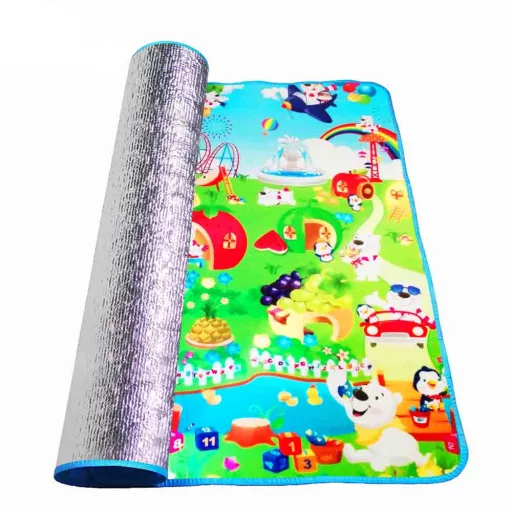 Tappetino da gioco impermeabile per bambini - 148,5 x 180 cm, morbido, isolato, antiscivolo, design colorati