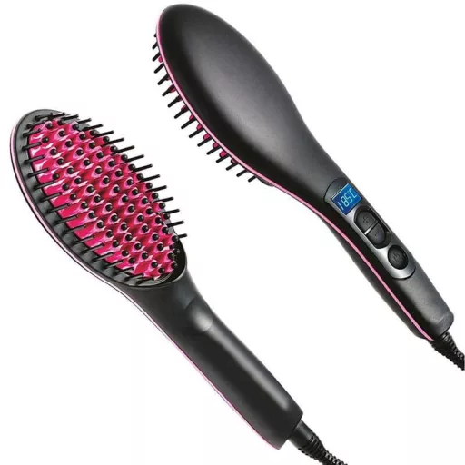 Pettine per lisciare i capelli con display LCD e temperatura regolabile