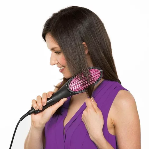 Pettine per lisciare i capelli con display LCD e temperatura regolabile
