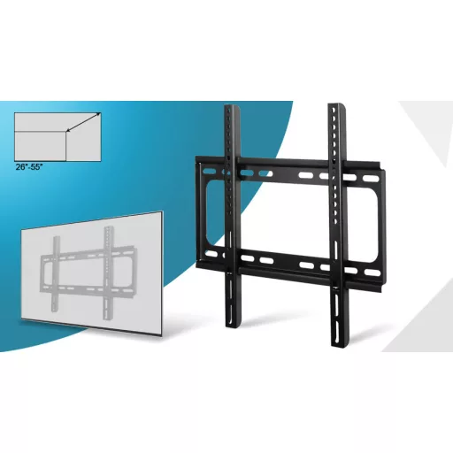Supporto a muro universale per TV da 26"-55", capacità di 50 kg, facile da installare